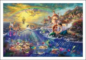 Art hand Auction ★Free Shipping Thomas Kinkade Disney The Little Mermaid Wide Thomas Kinkade, antique, collection, disney, others