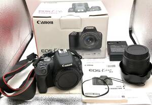 【美品】Canon キヤノン EOS Kiss X9 EF-S18-55 IS STM レンズキット ブラック デジタル一眼レフカメラ 