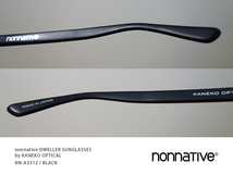 ◆ 中古 nonnative DWELLER SUNGLASSES by KANEKO OPTICAL NN-A3312 BLACK ◆ ノンネイティブ 金子眼鏡 サングラス カラーレンズ ブラック_画像8