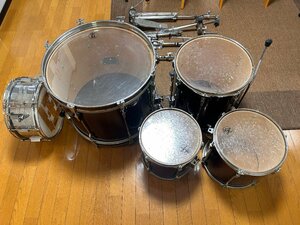 ジャンク品　TAMA　ドラムセット　ROCKSTAR-DX ハードウェア＆無印シンバル4枚付