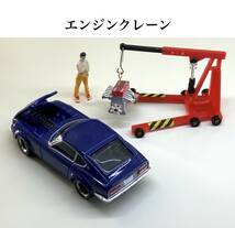 日産 直6 エンジン 1/64 エンジンクレーン ツールボックス 背面ボード ハンドリフト エンジンベンチ ドラム缶 ジオラマ　送料無料_画像8