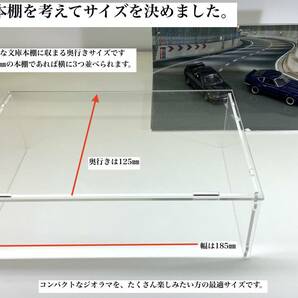 ジオラマ ケース ×1点 モナコ ローズヘアピン 背景 湖畔 他 合計3種類の ジオラマ を楽しめます。 湖畔 1/64 ミニカー 送料無料の画像4