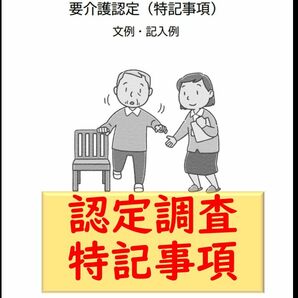 認定調査 特記事項 文例・記入例