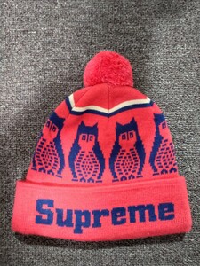 【未使用】【正規店購入】2011AW Supreme Owls Beanie シュプリーム フクロウニットキャップ