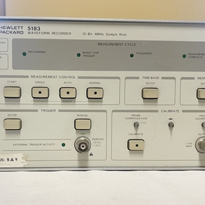 【ジャンク】HP 5183 WAVEFORM RECORDERの画像2