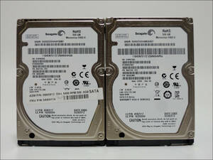 Seagate 2.5インチHDD ST9500325AS 500GB SATA 2個セット #12096