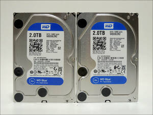 WD 3.5インチHDD WD20EZRZ 2TB SATA 2台セット【B】 #12073