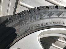 メルセデスSクラス BLIZZAK REVO GZ 255/45R 18中古4本_画像3