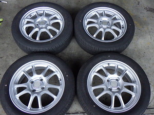 223-845　ECO FORME　アルミホイール＆ラジアルタイヤ　185/55R15　2021年　4本セット