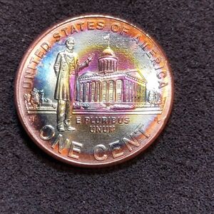アメリカ 2009 P Lincoln cent toned penny