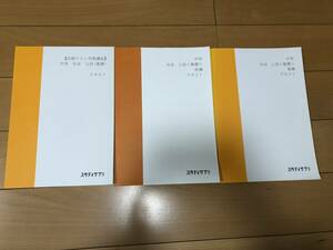 送料込 スタディサプリ 社会 公民 基礎 前編 後編 定期テスト対策講座 3冊セット