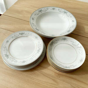 T587 Noritake NOBLE 12点セットノーブル 2600 金彩 食器 皿 ノリタケ まとめ売り