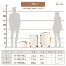 RIOU キャリーケース　 スーツケース　レディース Mサイズ 親子セット_画像9