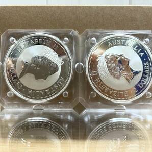 【２枚まとめて】オーストラリア 2ドル 純銀銀貨 2オンス AUSTRALIAN KOOKABURRA 2OZ 999 SILVER 1996 エリザベス２世 匿名配送の画像2