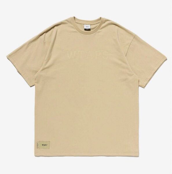 新品未使用　WTAPS COLLEGE/SS/COTTON ベージュ L 03 ダブルタップス Tシャツ