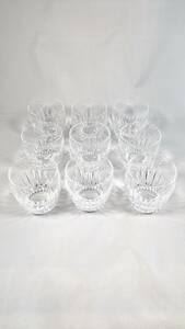 【USED】Baccarat MASSENA TUMBLER バカラ グラス マッセナ タンブラー オールドファッション ロックグラス9客セット