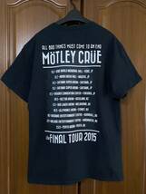 MOTLEY CRUE モトリークルー バンドＴシャツ　L 2015 ファイナル_画像2