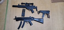 東京マルイ 電動ガン トイガン ASGK刻印 エアガン　MARUI MP5A4 SD6 スコーピオン　3丁セット　ジャンク品　ミリタリー　サバゲー_画像1