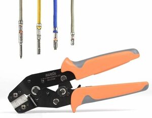  I wis(IWISS) precise same time crimping pliers ratchet type open barrel terminal 0.08-0.5mm2 ultimate small terminal correspondence SN-01BM