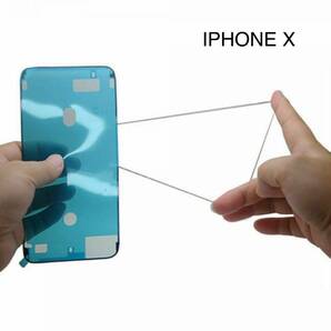 A10-iPhoneX 防水テープ 防水シール 両面テープ ベゼルシール フレームシール パネルシール 強粘着 アイフォン iphone 交換 修理 部品の画像3
