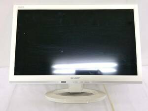 【ジャンク品】SHARP シャープ AQUOS アクオス LC-19K30 液晶カラーテレビ/19V型/TV/ホワイト/生活家電/B-CASカード付き/124-ZHC40