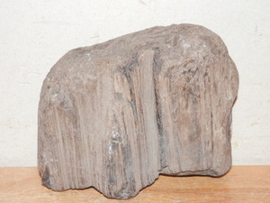 珪化木 重量1.59kg 黒系(検索 木化石埋もれ木石炭亜炭