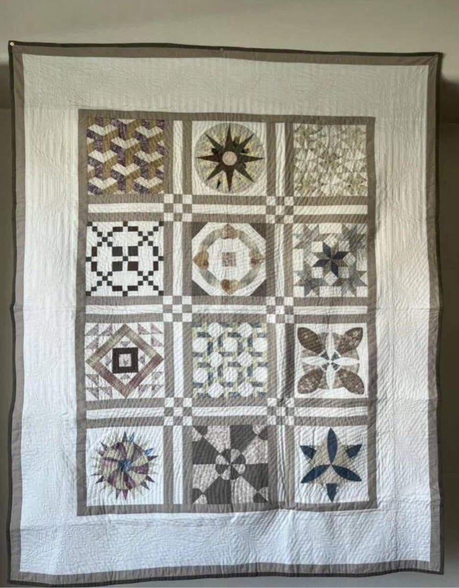 Pre-price sale Sampler quilt Patchwork quilt Quilt One-of-a-kind Reiko Washizawa Mayumi Hattori Handmade Patchwork Tapestry Quilt, Handmade items, interior, miscellaneous goods, panel, Tapestry