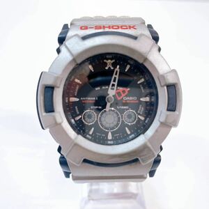 310☆中古☆ CASIO G-SHOCK ザイマカモデル XAYMACA AW-510RX 黒文字盤 シルバー カシオ ジーショック 腕時計 動作未確認 現状品