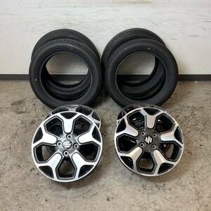 219＊新古品 DUNLOP ENASAVE EC300+ 165/60R15 2022年製 スズキ ハスラー 純正 ホイール 15×4 1/2J タイヤ 4本セット 新車外し 現状品＊