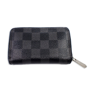 【中古】Louis Vuitton/ルイヴィトン ダミエ グラフィット N63076 ジッピーコインパース M14190 コインケース[b34-87］