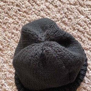 WHIZ KNIT CAP(2023S/S H-72)/2重折り返し/１重折り返しでも可/BLACK/新品未使用の画像8