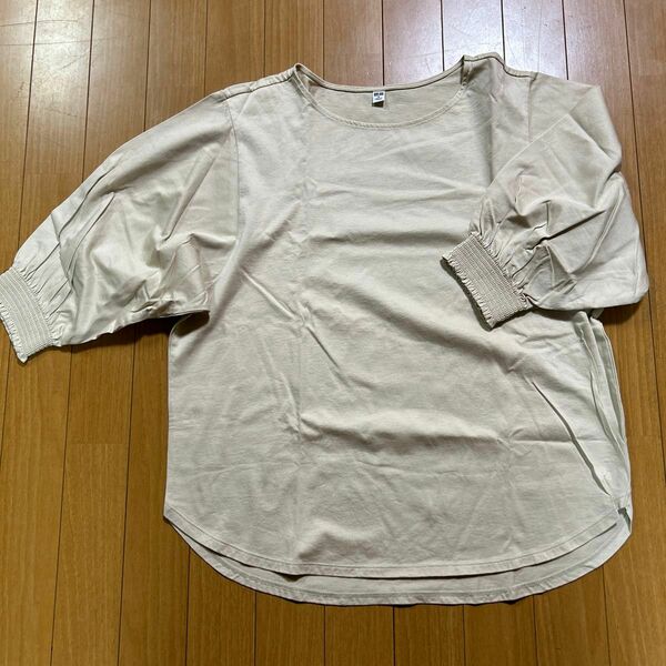 ユニクロ七分袖コットンTシャツ