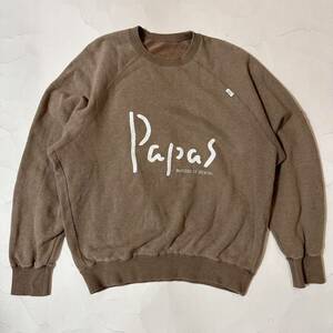 【美品】PAPAS パパス スウェット トレーナー Lサイズ