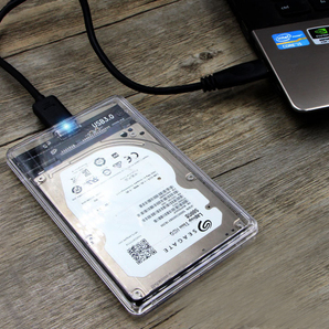 「送料無料」2個セット/ HDD クリアーケース 2.5インチ SATA USB3.0 対応、硬質ABS 超高速な転送速度を実現！6TB対応 cssの画像5