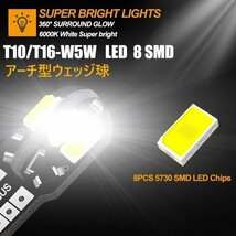 T10/ T16 LED バルブ ウェッジ球