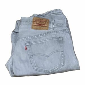 80s Levis 501 USA製 グレー 先染め デニムパンツ 内股シングル W36 W34 L30 ビンテージ 黒 ブラック　リーバイス 