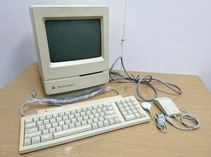 ☆Apple Macintosh Classic II M4150 本体 パーソナルコンピュータ マウス マイクロフォン 通電確認済み ジャンク☆