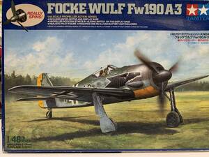 タミヤ　1/48 FOCKE-WULF Fw190A-3 プロペラアクションNO.8 マイクロモ-タ-展示台付き