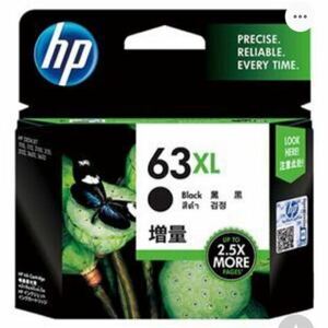 【新品】HP 【純正】 インク HP63XL F6U64AA ブラック 増量　外箱無し
