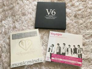 V6/10th&10周年アルバム&ファンクラブ限定オリジナルチャーム/Voyager初回限定盤A&musicmind/特典(CD+DVD) 10thSPパッケージ/帯あり/美品