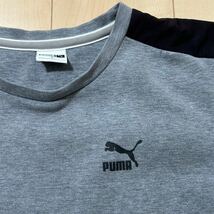 美品　PUMA　プーマ　クルーネック　ストレッチ　長袖　スウェット　トレーナー　トップス　グレー　レディース　Mサイズ_画像3