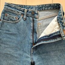 良品　90s　Levi's 505 0217　スリム　テーパード　デニムパンツ　ジーパン　ジーンズ　W29 L31　9号　レディース　Mサイズ相当_画像6