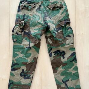 80-90s 米軍実物 放出品 trousers hot weather woodland ミリタリー トラウザー カーゴパンツ M-65 U.S.ARMY SMALL-SHORTの画像2