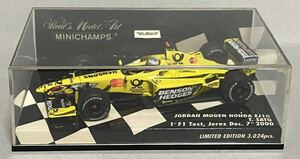 ミニチャンプス 1/43 ジョーダン無限ホンダ EJ10 佐藤琢磨 2000.12.7 F1初テスト ヘレスサーキット