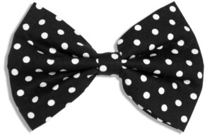  hair clip ribbon (A, black white polka dot ) rockabilly lock party 50's 60's all ti-z hair accessory hair ornament 