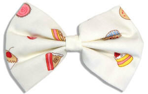  hair clip ribbon (F, white sweets pattern ) rockabilly lock party 50's 60's all ti-z hair accessory hair ornament 