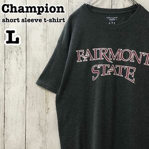 チャンピオン US アメリカ古着 フェアモント大学 カレッジプリント 半袖Tシャツ XL