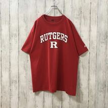 ラッセル US アメリカ古着 ラトガーズ大学 カレッジプリント 半袖Tシャツ XL_画像3