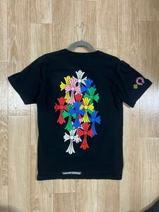 美品　国内正規品　クロムハーツ CHROME HEARTS MLTCOL CEM CRS TEE バック プリント マルチカラー セメタリー クロス Tシャツ Mサイズ