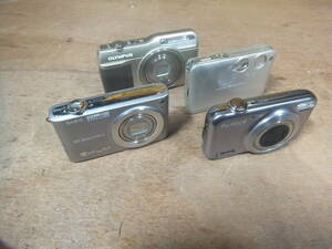 【代理出品】●デジタルカメラ ４台まとめて OLYMPUS（VG-190）CASIO (EX-Z100?)Nikon (Coolpix S1)富士フィルム (FINEPIX JX300)